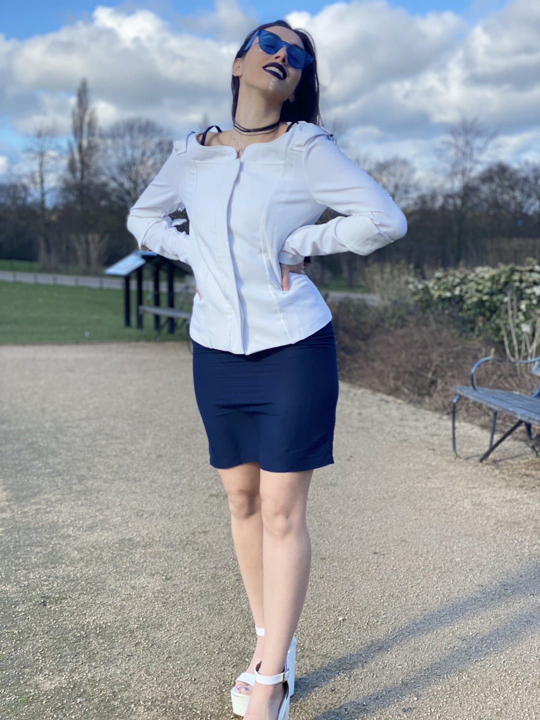 Moonflower Buckle-Up Blazer - One Wear Freedom 