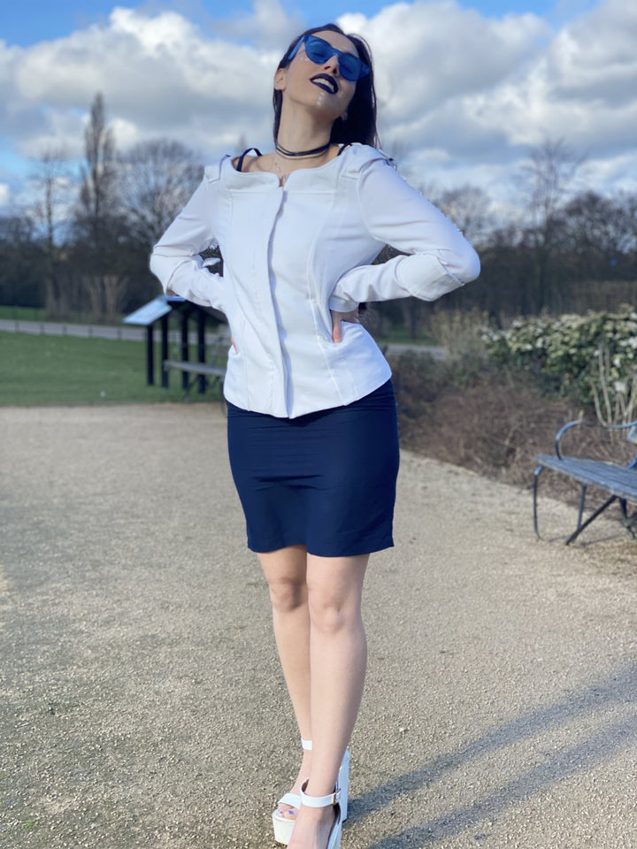 Moonflower Buckle-Up Blazer - One Wear Freedom 