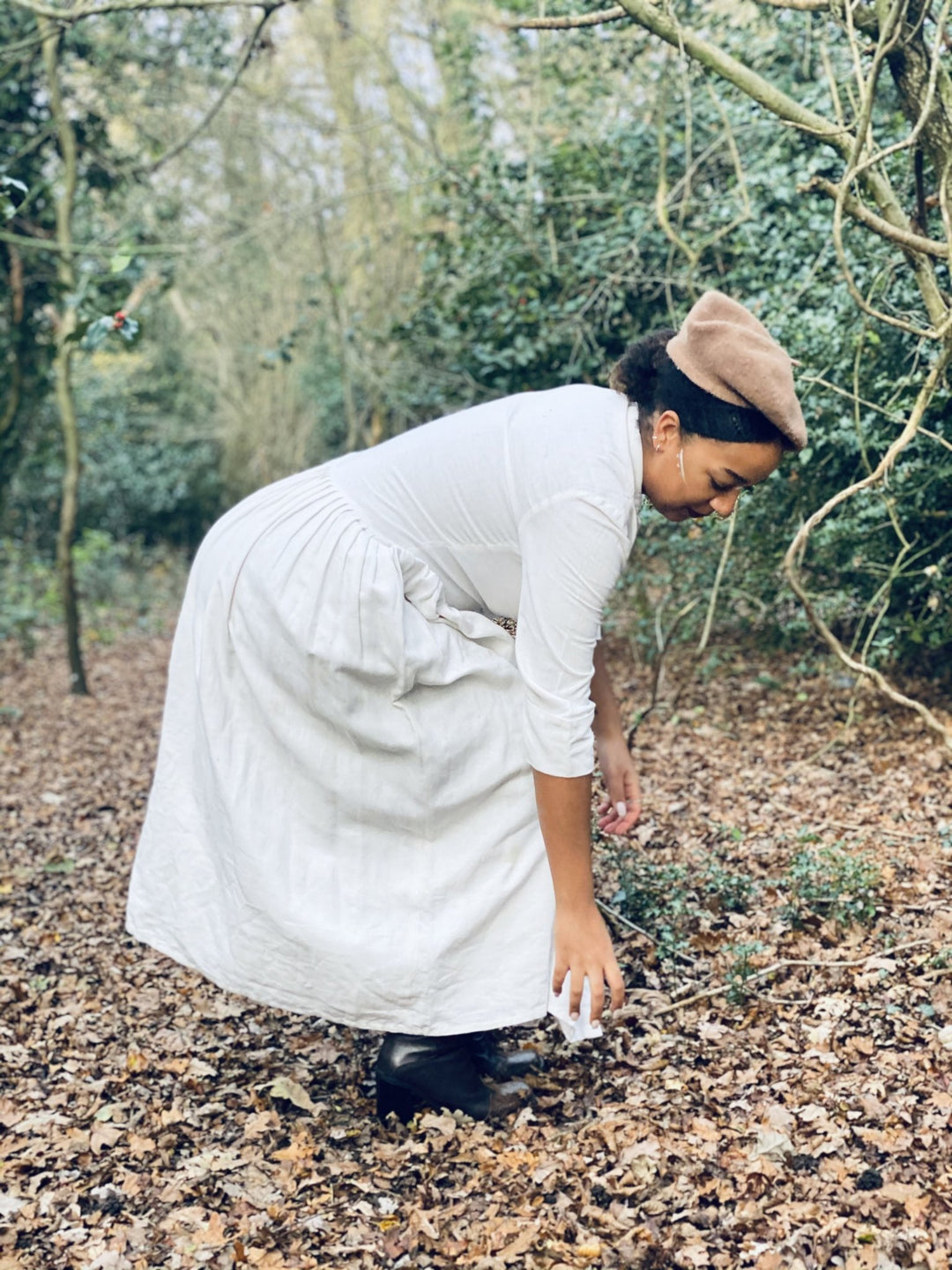 Moonflower Maxi Flax Shirt-Dress - One Wear Freedom 