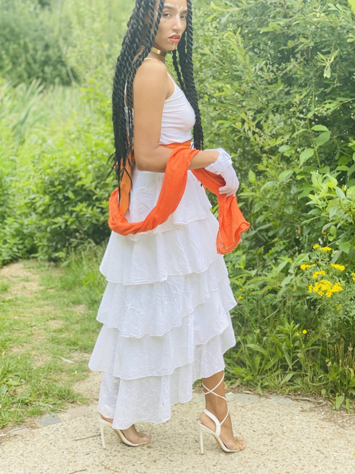 Moonflower Ruffle Maxi Dress - One Wear Freedom 