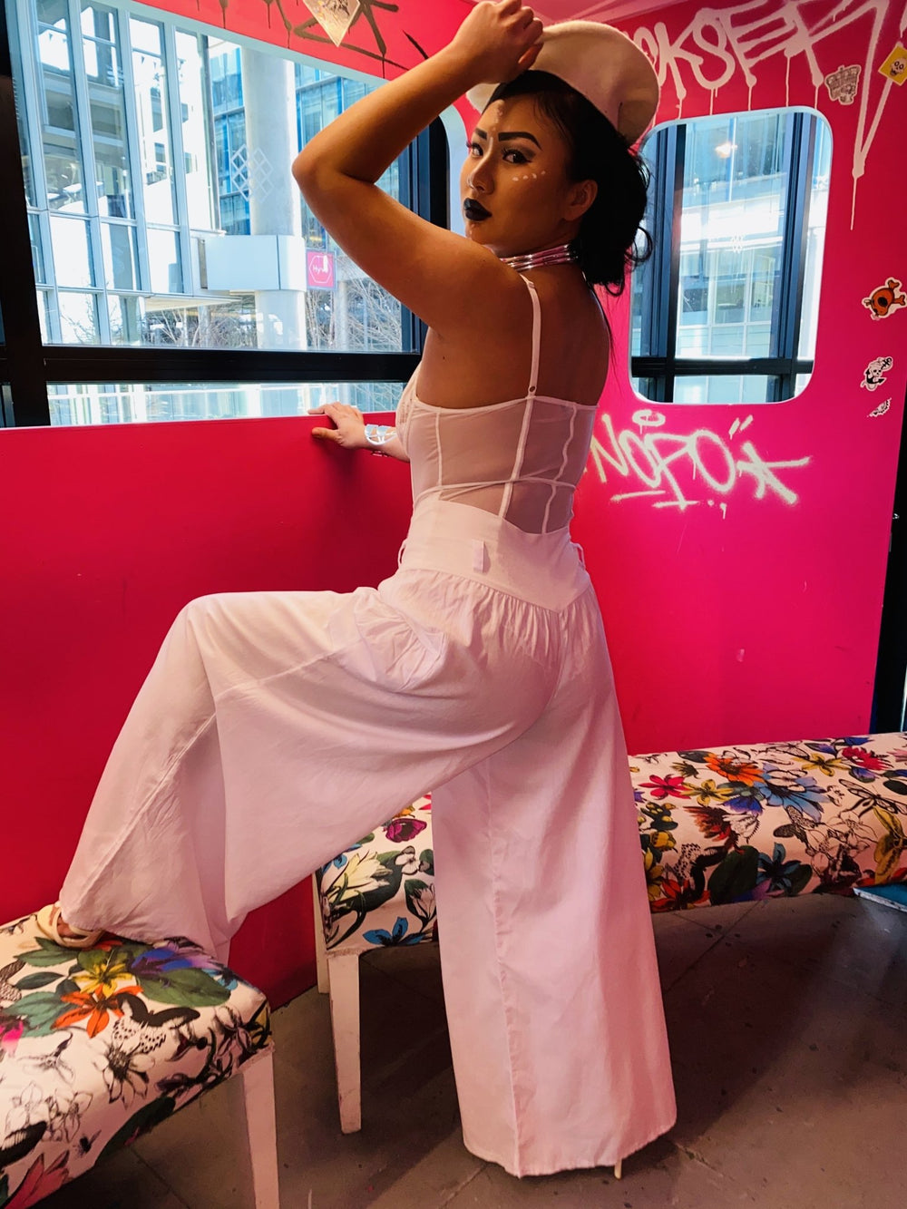 Moonflower Wide Leg Trousers - One Wear Freedom #product_tags#