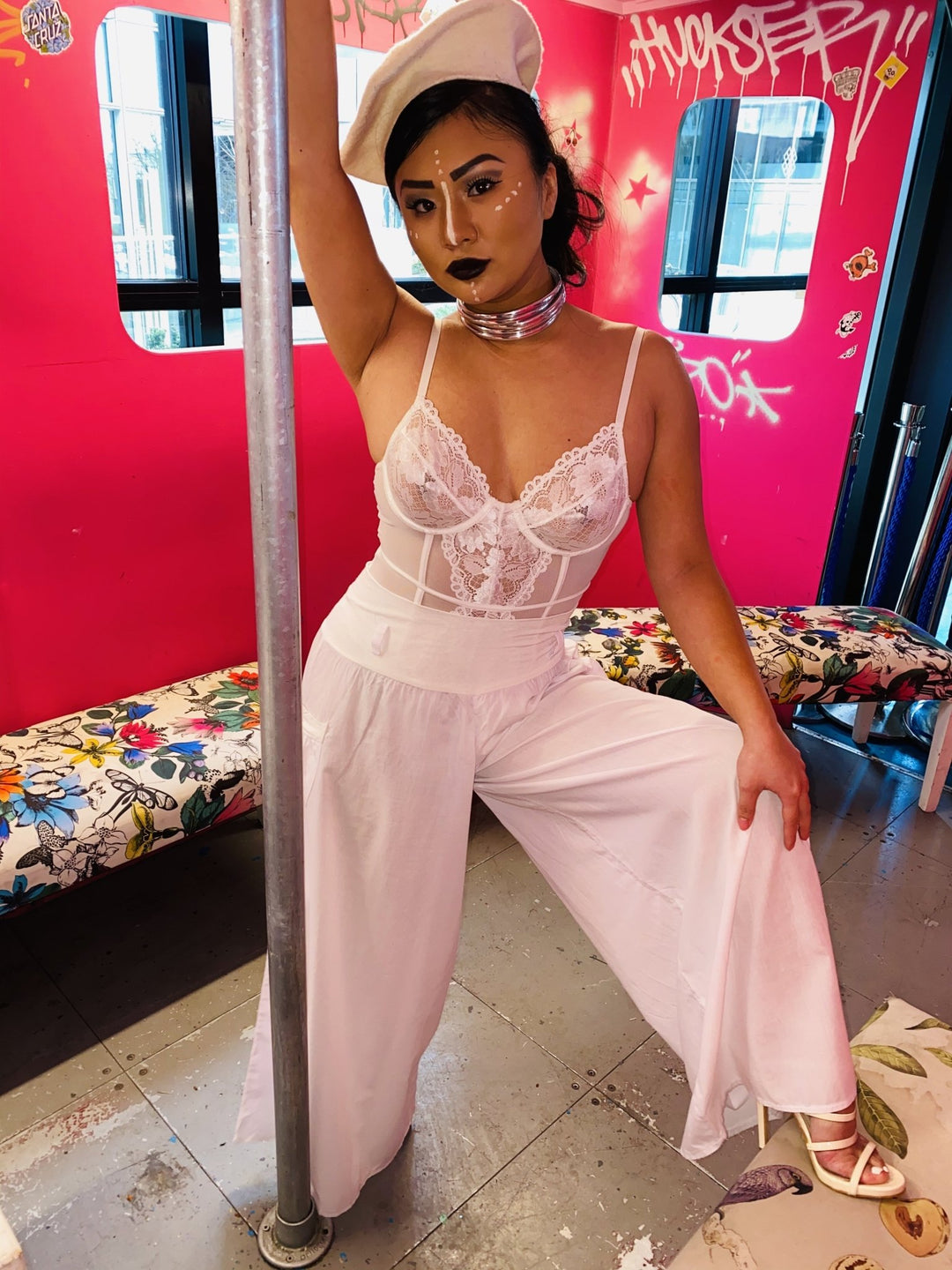 Moonflower Wide Leg Trousers - One Wear Freedom #product_tags#