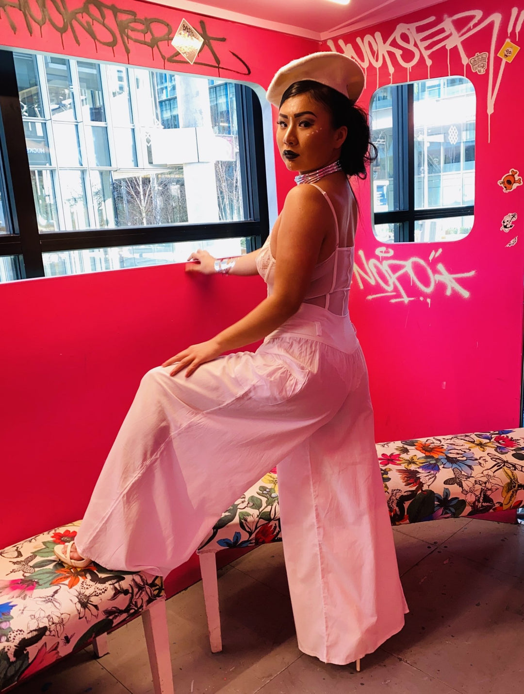 Moonflower Wide Leg Trousers - One Wear Freedom 