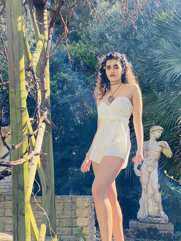 Moonflower Wrap Playsuit - One Wear Freedom 