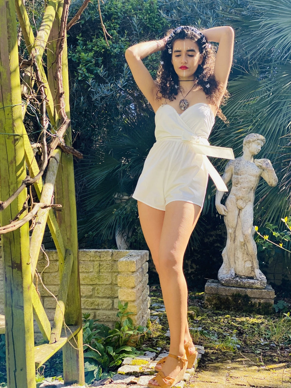 Moonflower Wrap Playsuit - One Wear Freedom #product_tags#