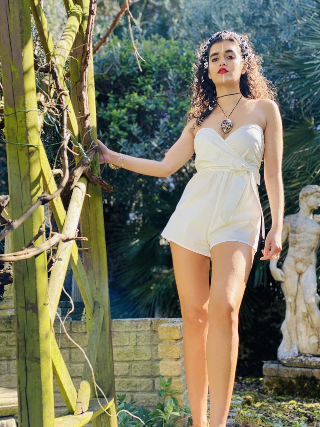 Moonflower Wrap Playsuit - One Wear Freedom 