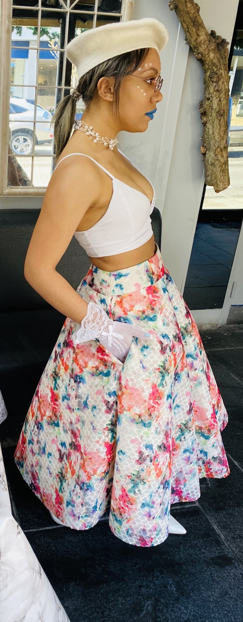 Multicoloured Full Blown Pom Pom Skirt - One Wear Freedom 
