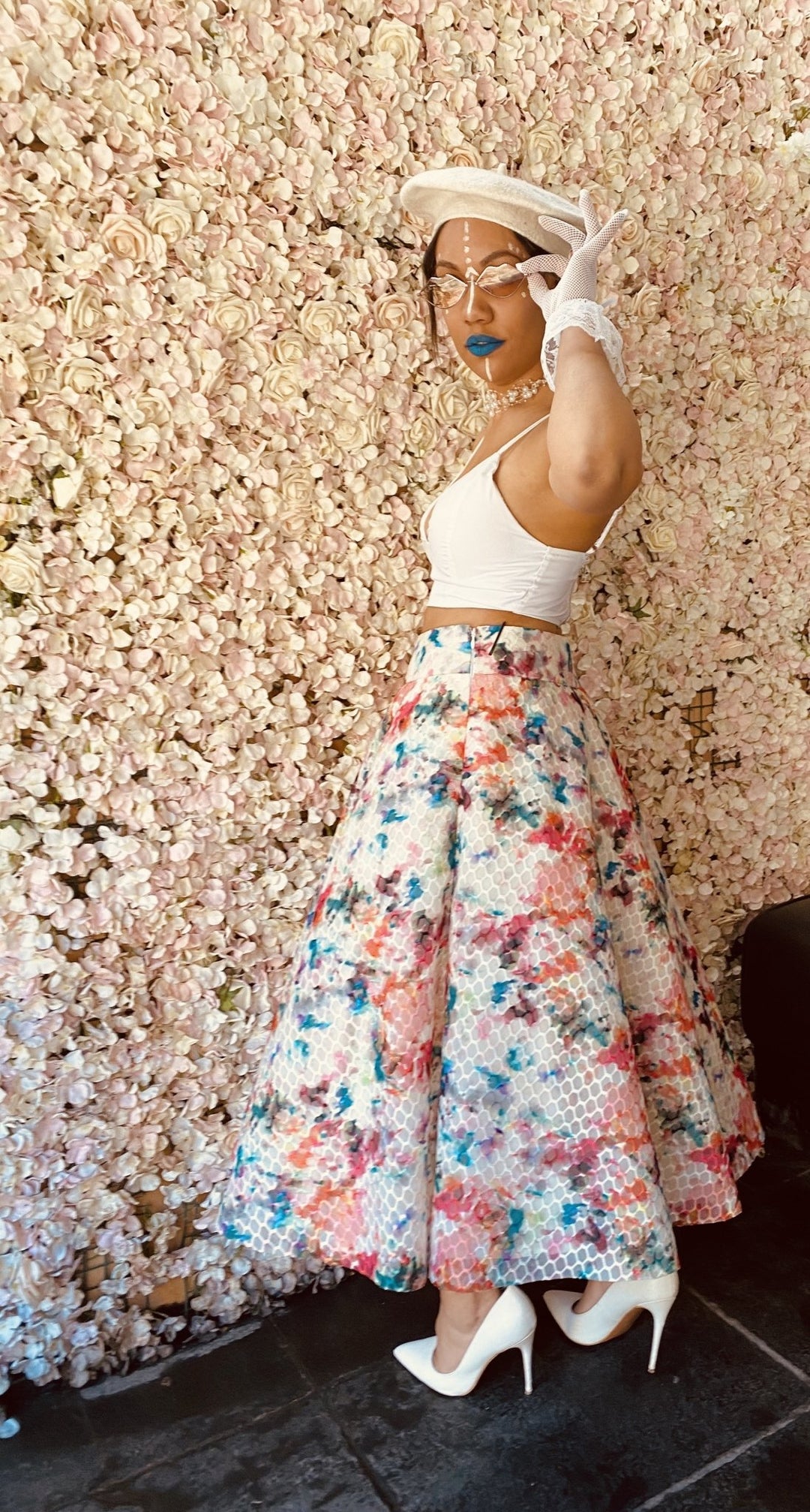 Multicoloured Full Blown Pom Pom Skirt - One Wear Freedom 