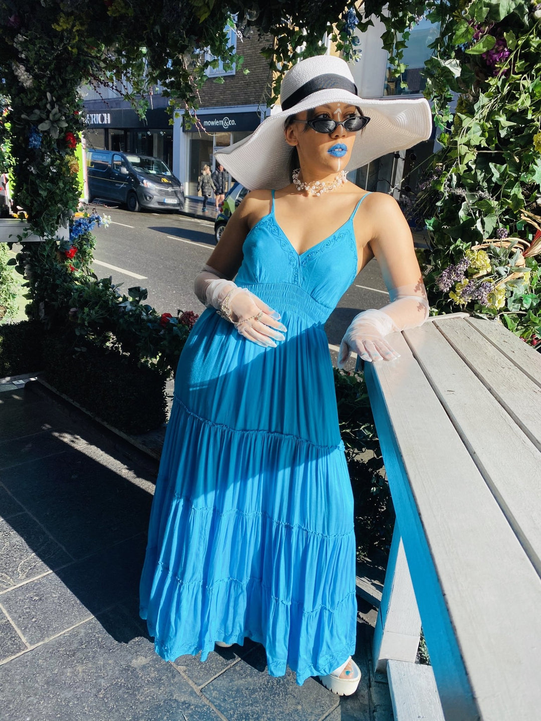 Nigella Maxi Dress with Sequin Borders - One Wear Freedom 