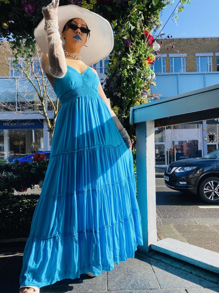 Nigella Maxi Dress with Sequin Borders - One Wear Freedom 