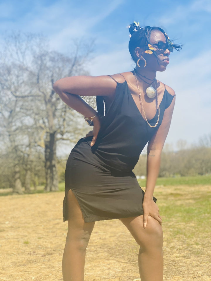 Noir n Chains Shift Dress - One Wear Freedom 