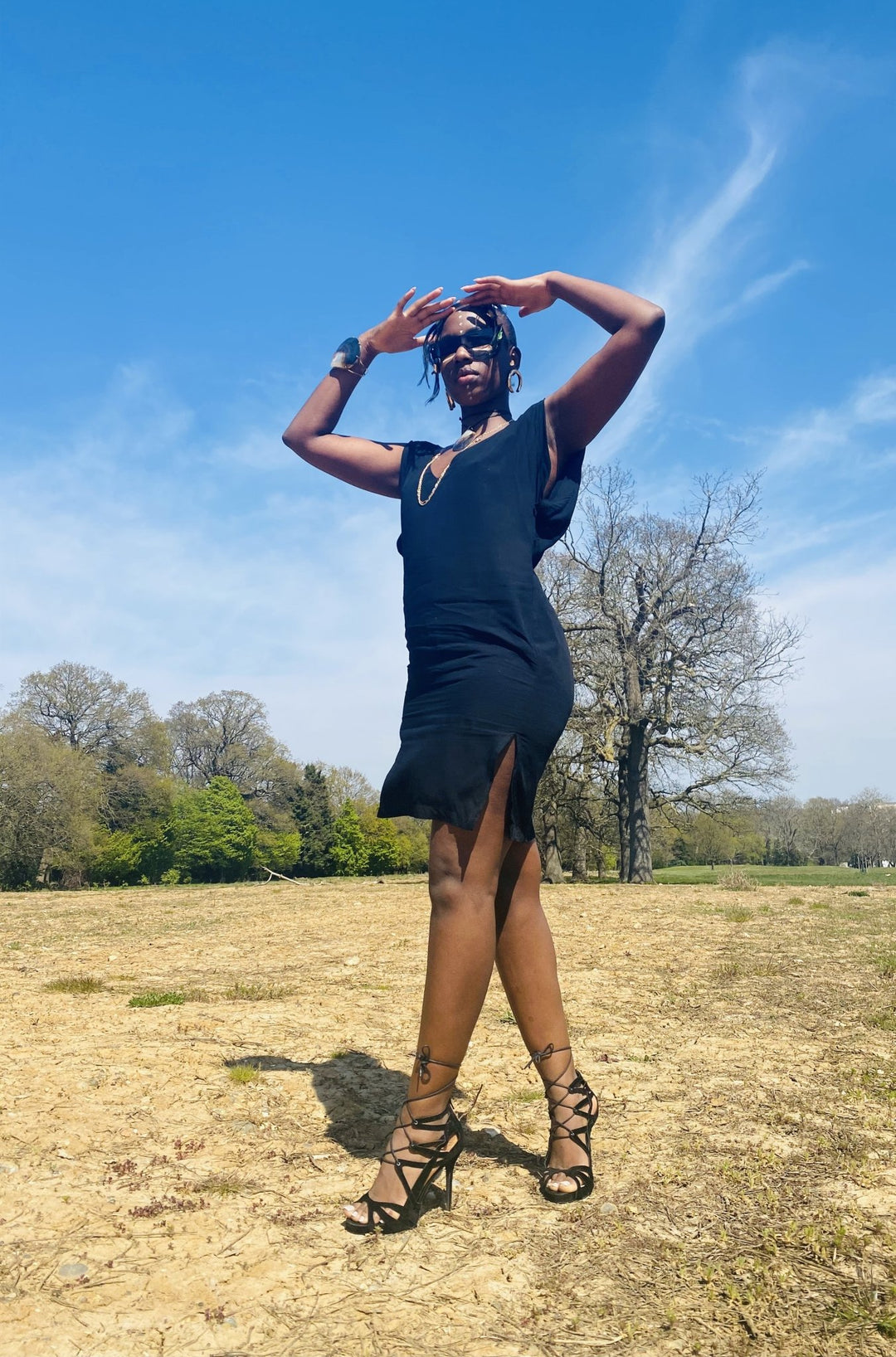 Noir n Chains Shift Dress - One Wear Freedom 