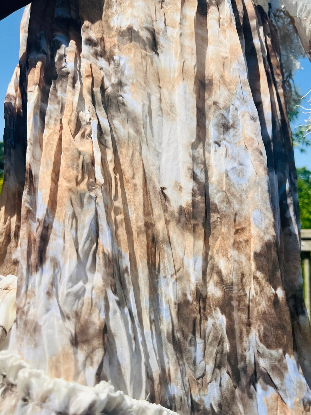 Nude Tie-Dye Babydoll Dress - One Wear Freedom 