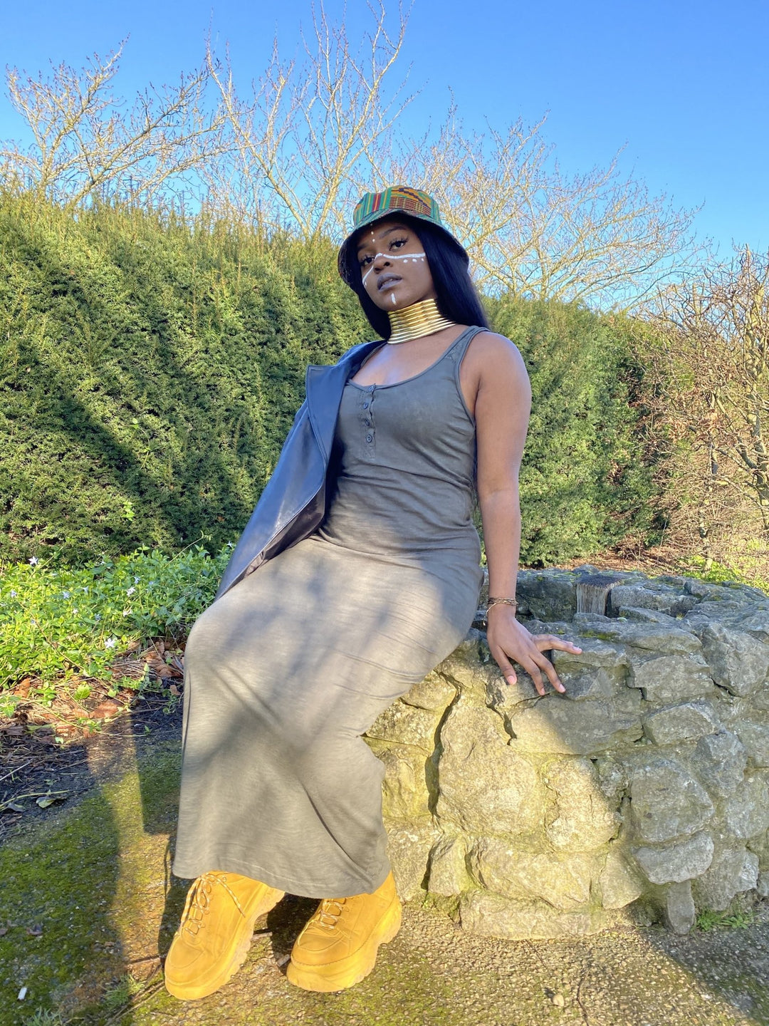 Olive Garden Maxi Dress - One Wear Freedom 