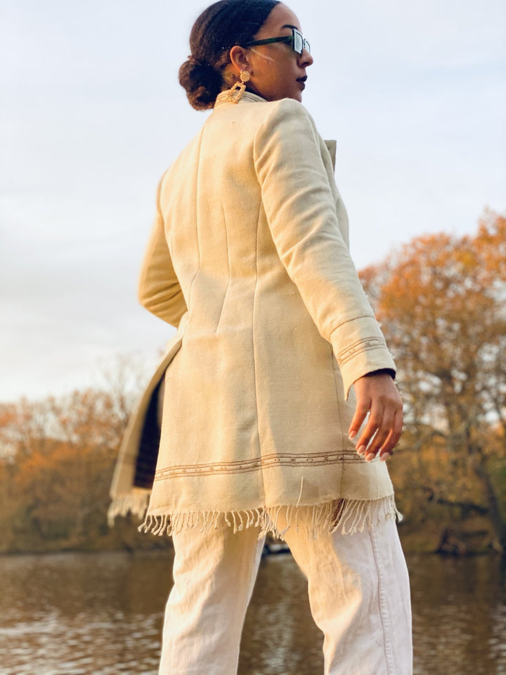 Overcast + Paradise Trim Afghan Coat - One Wear Freedom 