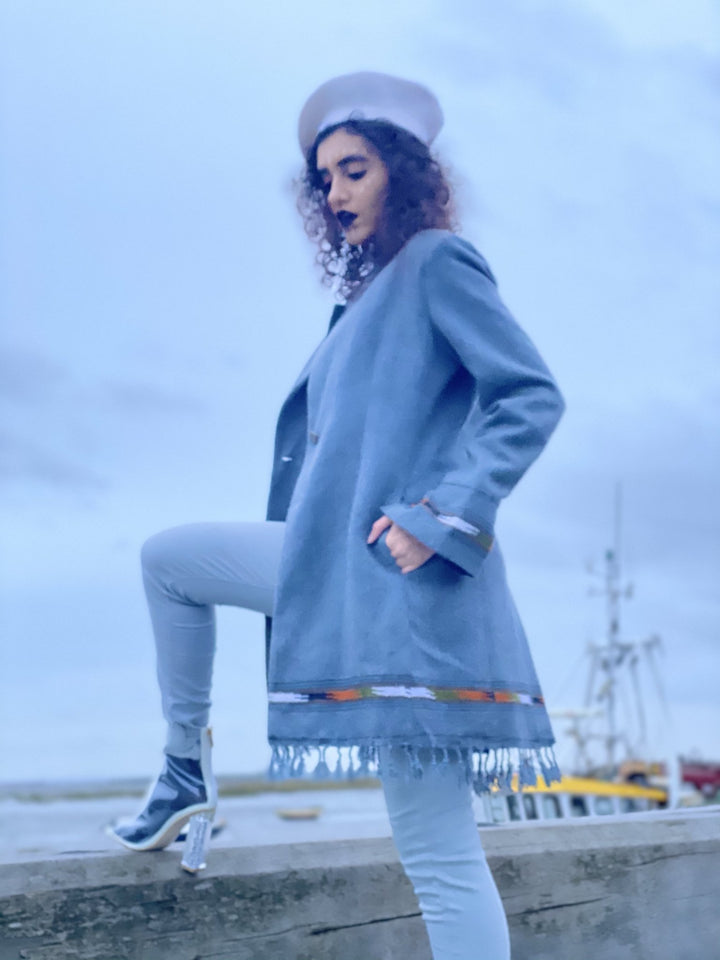Overcast + Paradise Trim Afghan Coat - One Wear Freedom 