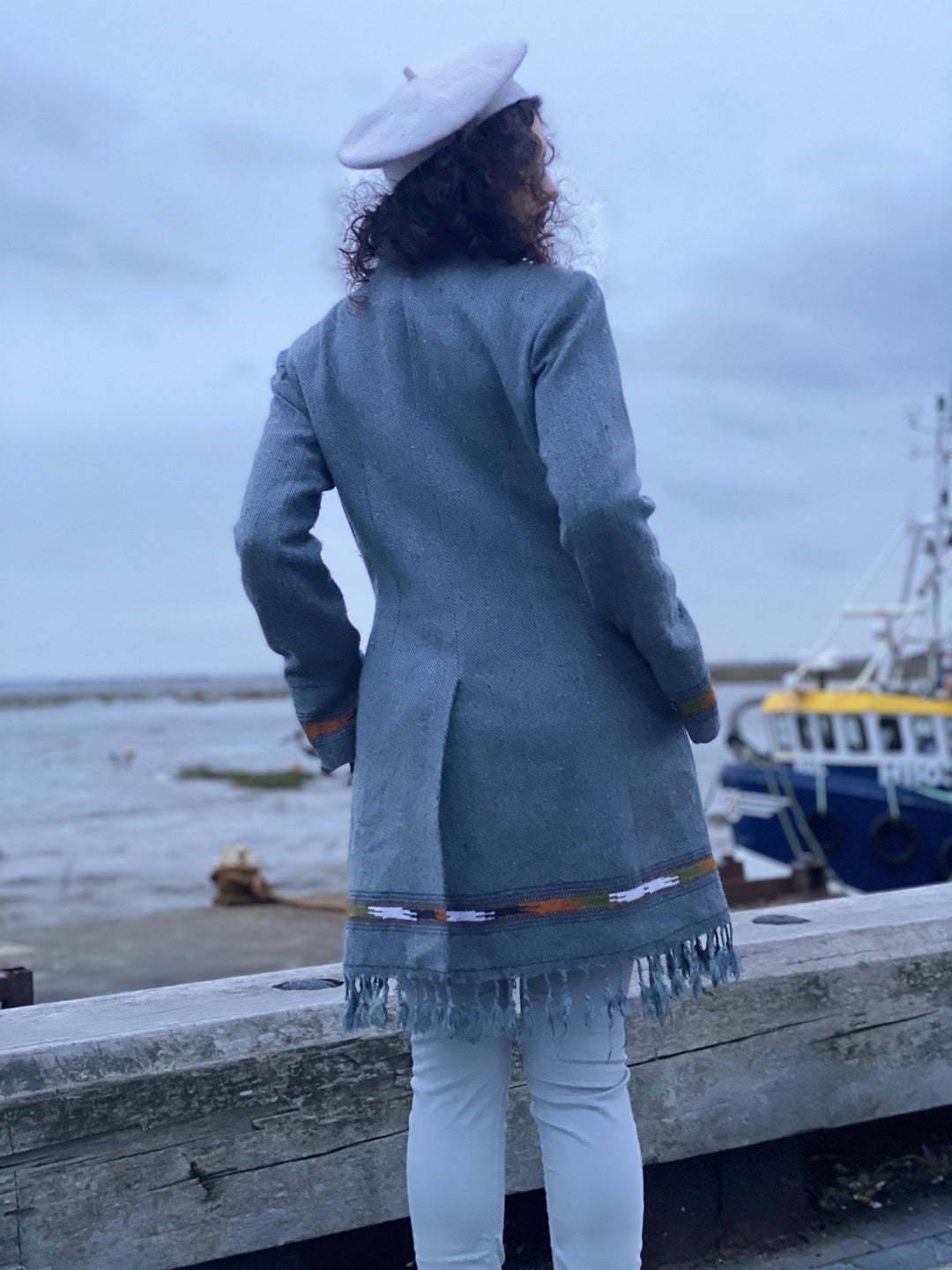 Overcast + Paradise Trim Afghan Coat - One Wear Freedom 