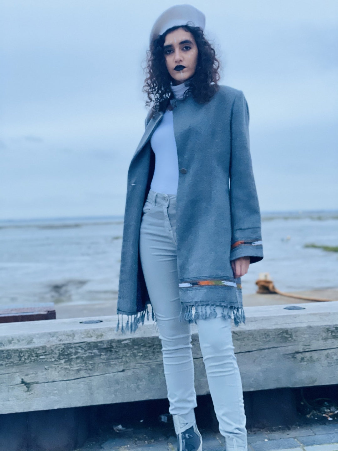 Overcast + Paradise Trim Afghan Coat - One Wear Freedom 