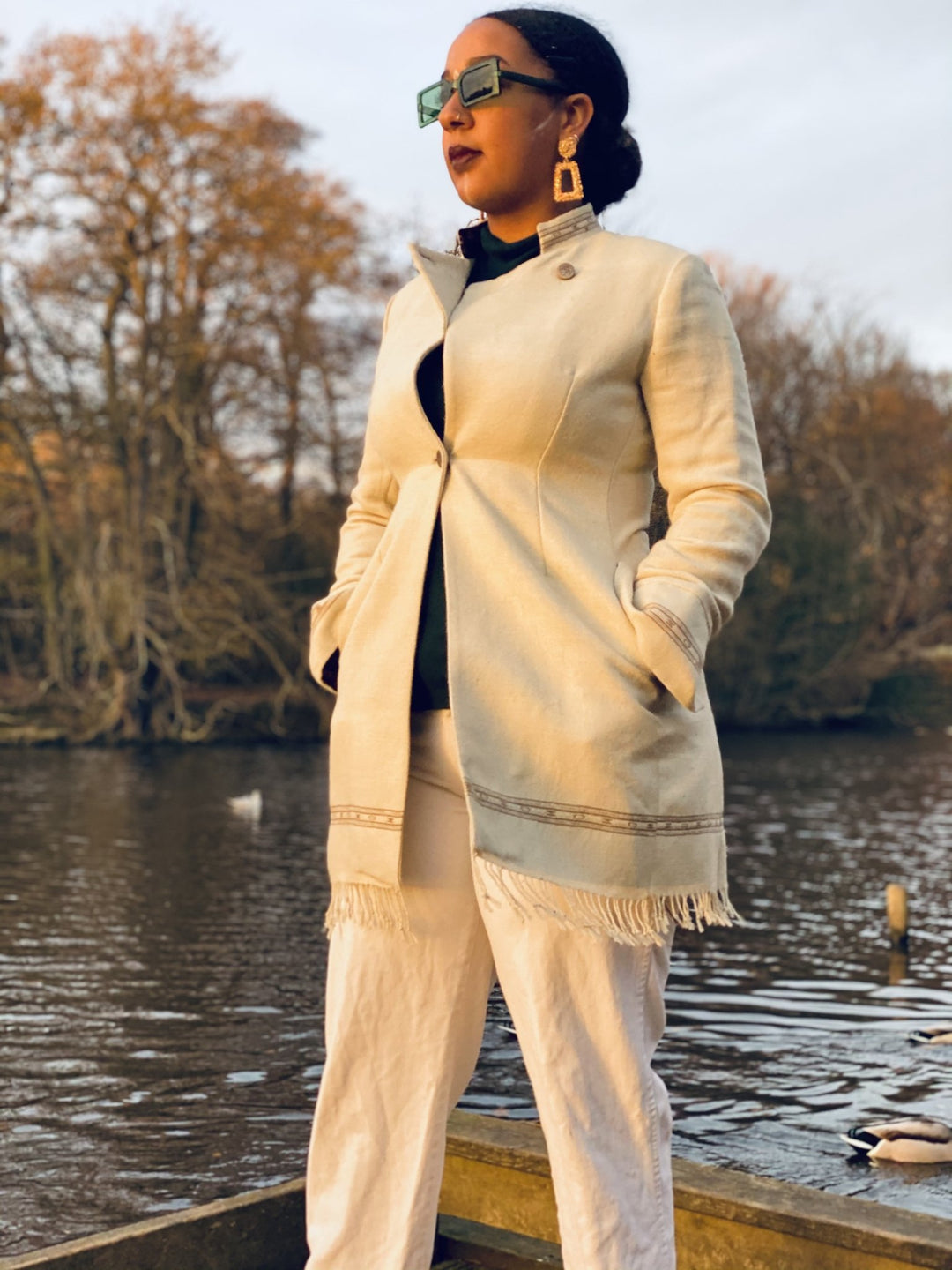 Overcast + Paradise Trim Afghan Coat - One Wear Freedom 