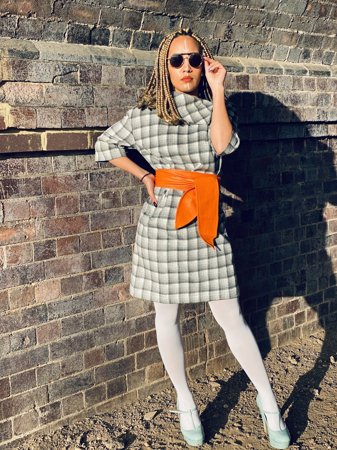 Overcast Plaid Polo Mini Dress - One Wear Freedom 
