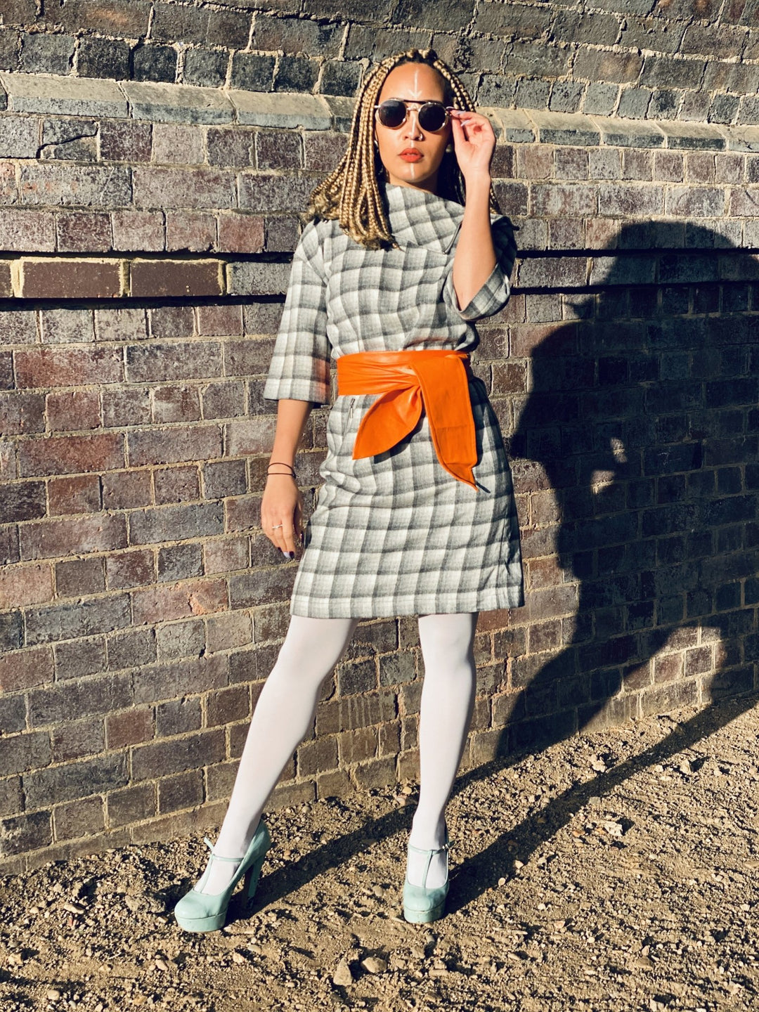 Overcast Plaid Polo Mini Dress - One Wear Freedom #product_tags#