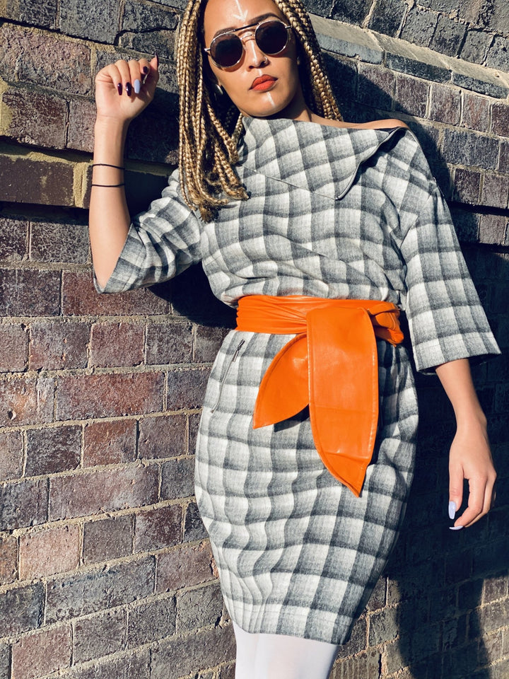 Overcast Plaid Polo Mini Dress - One Wear Freedom 