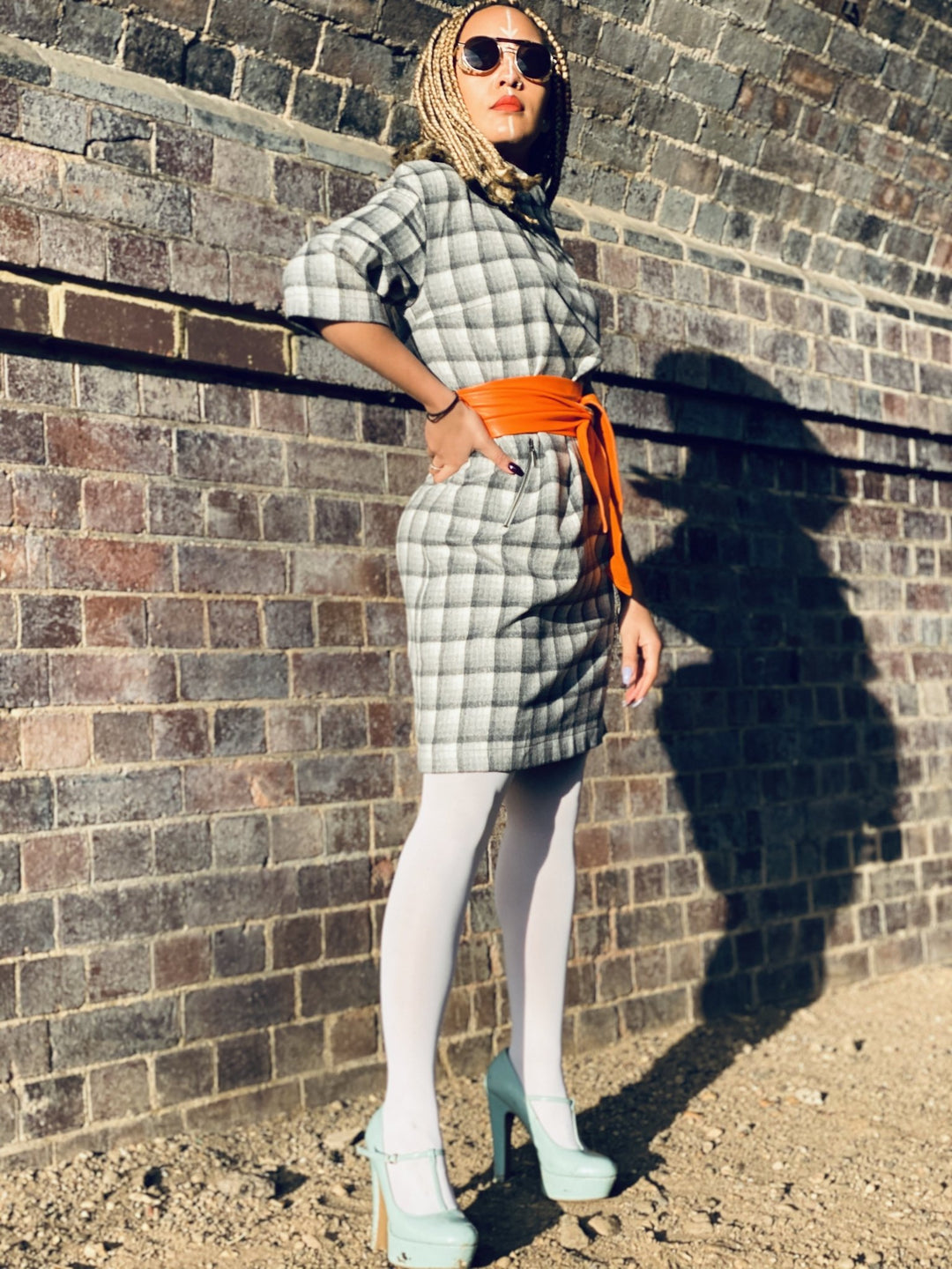 Overcast Plaid Polo Mini Dress - One Wear Freedom 