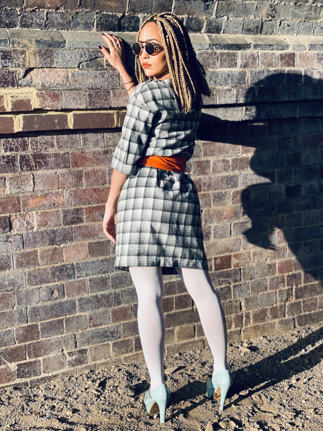 Overcast Plaid Polo Mini Dress - One Wear Freedom 