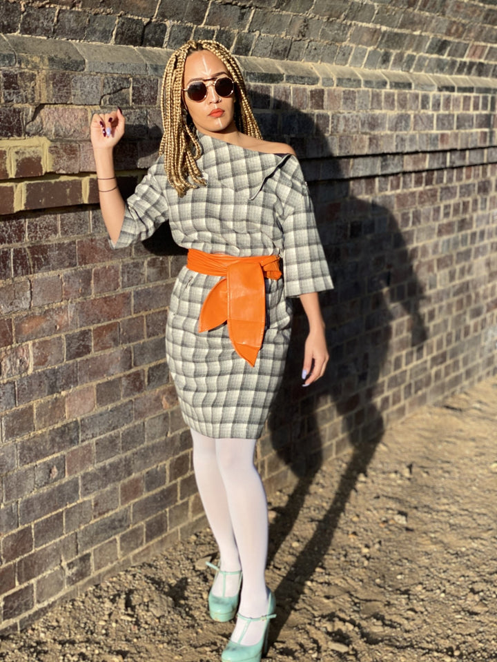 Overcast Plaid Polo Mini Dress - One Wear Freedom 
