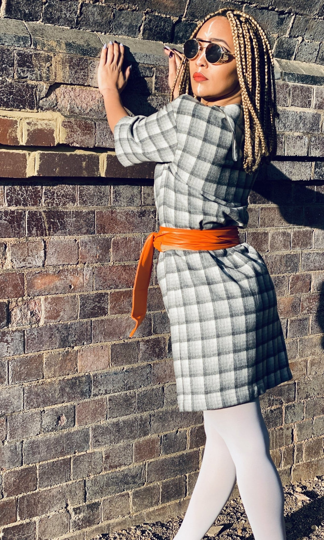 Overcast Plaid Polo Mini Dress - One Wear Freedom 