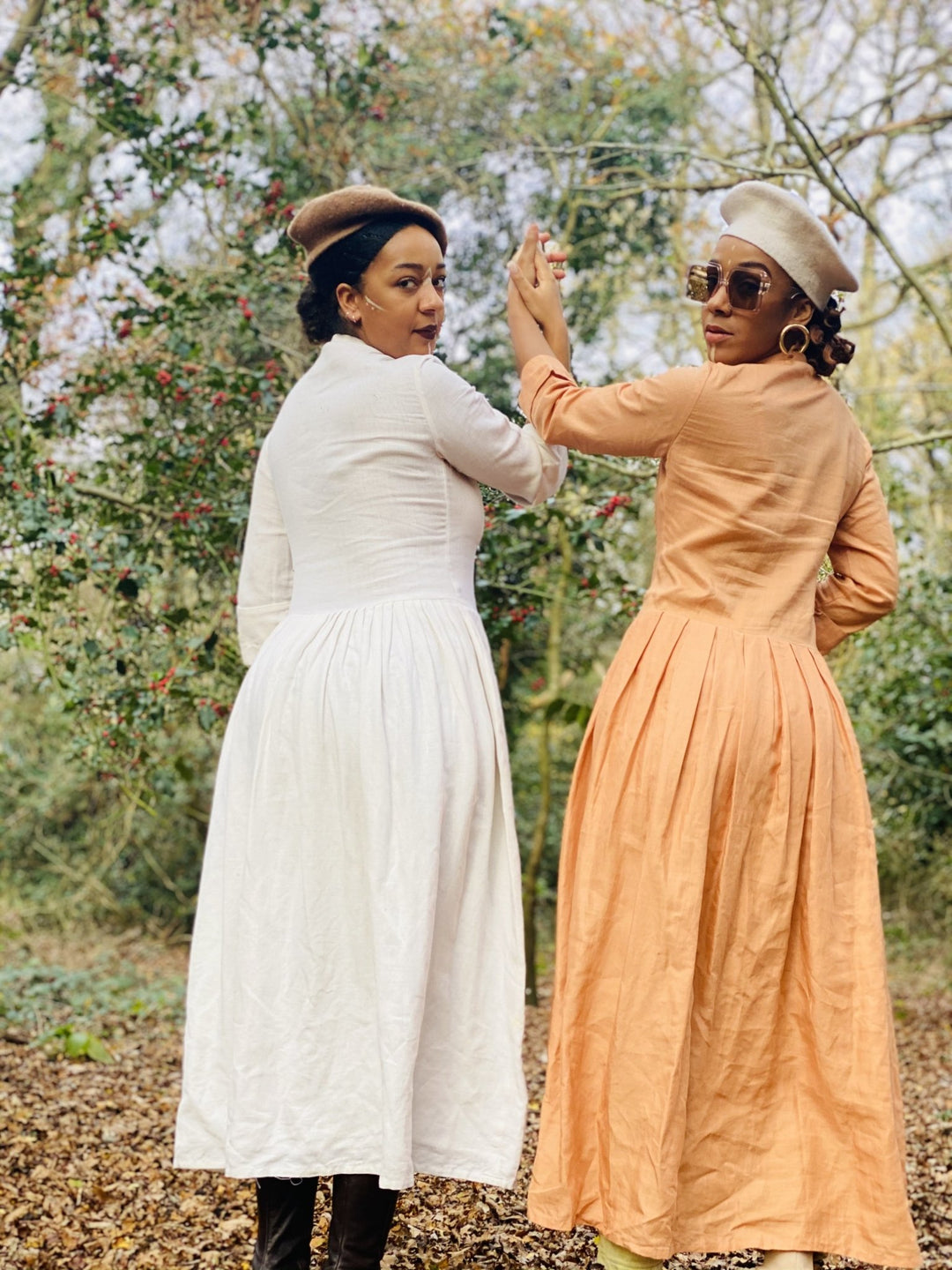 Peachy Silk Maxi Shirt-Dress - One Wear Freedom 