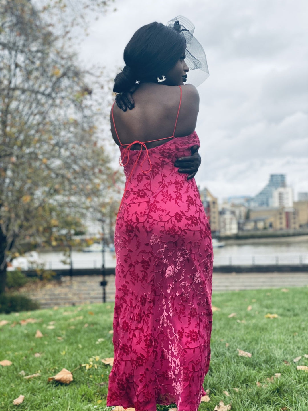 Pretty in Pink Vintage Chiffon + Burnout Velvet Dress - One Wear Freedom 