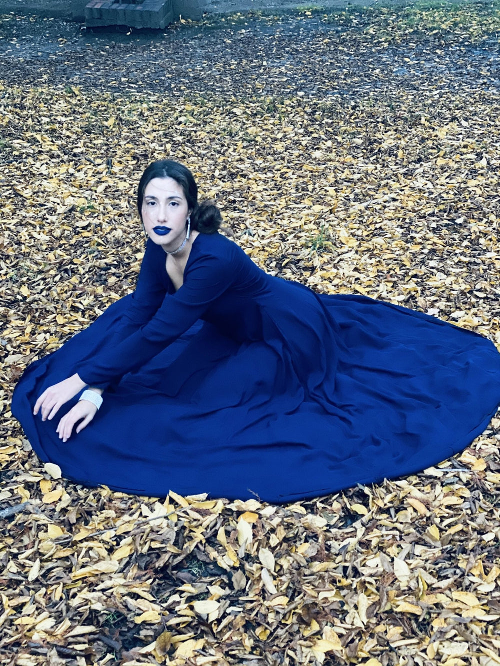 Sapphire Flamenco Dress - One Wear Freedom #product_tags#
