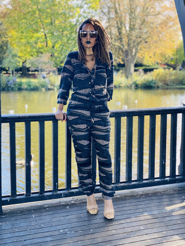 Shades of Khaki Jumpsuit - One Wear Freedom 