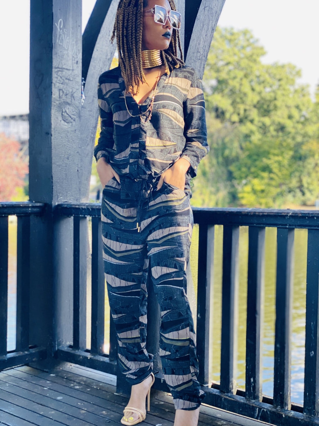 Shades of Khaki Jumpsuit - One Wear Freedom 