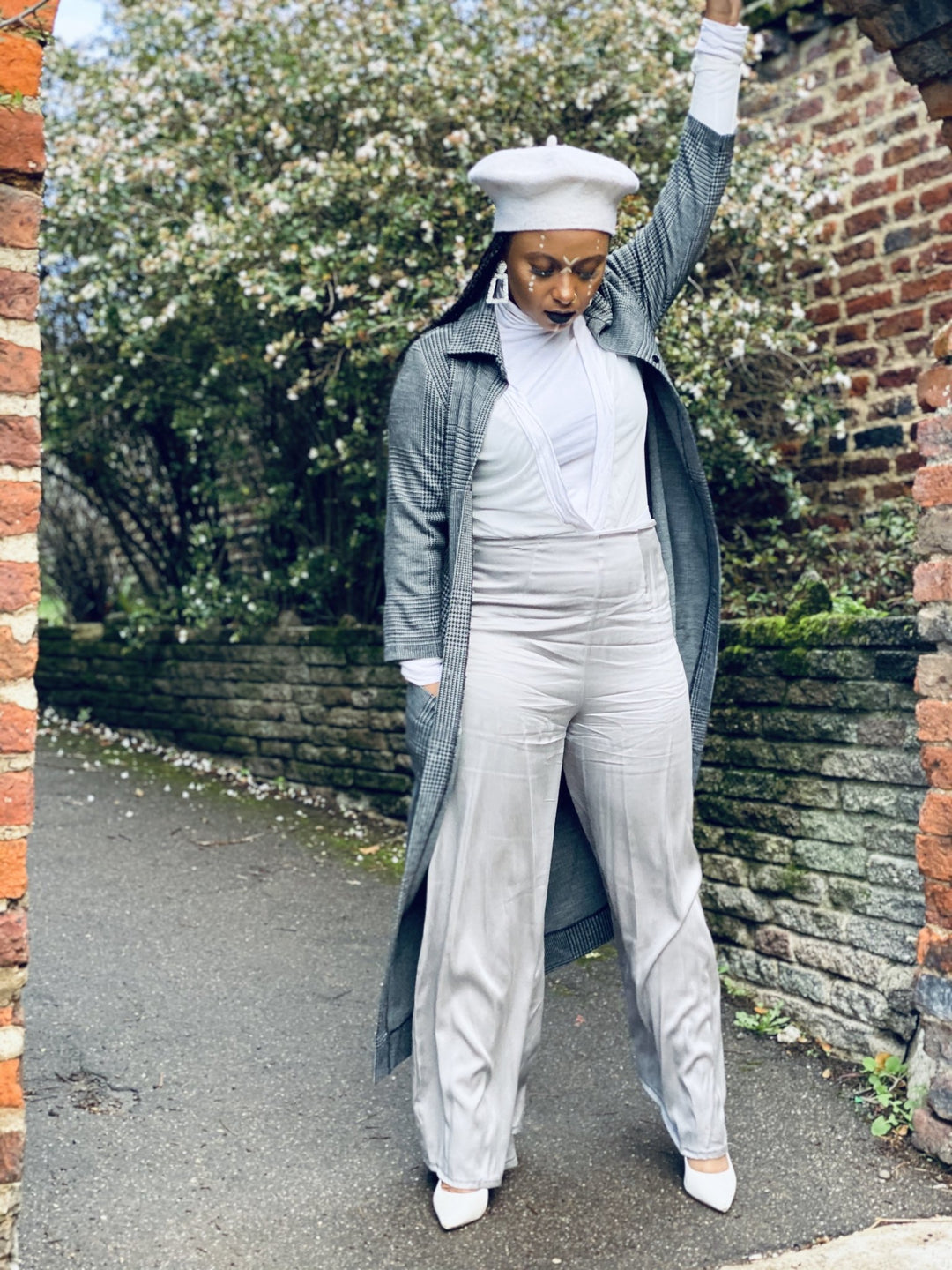 Silver Grey Bombyx Mori Trousers - One Wear Freedom #product_tags#