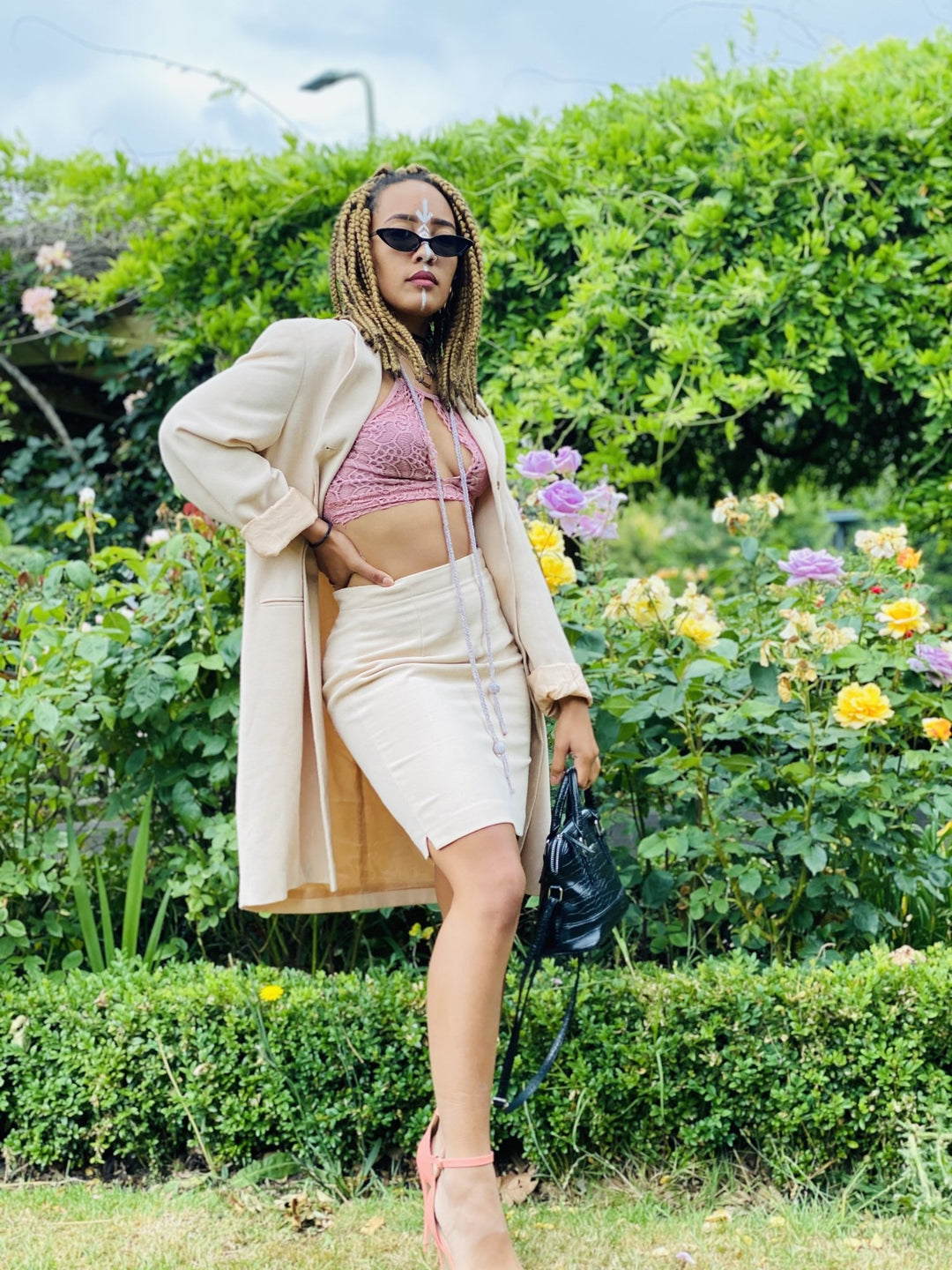 Silver Paisley Mini Skirt + Long Blazer Suit - One Wear Freedom 