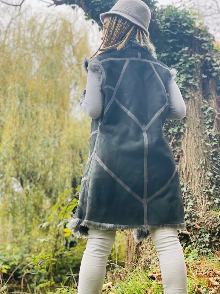 Smokey Toscana Sheepskin Reversible Waist Coat - One Wear Freedom 