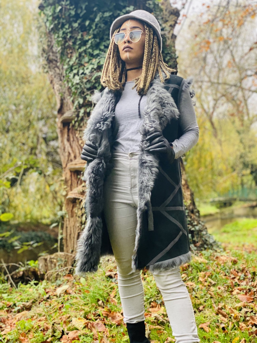 Smokey Toscana Sheepskin Reversible Waist Coat - One Wear Freedom 