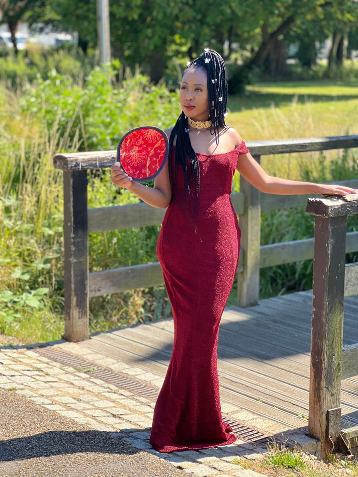 Sparkling Merlot Evening Gown - One Wear Freedom 