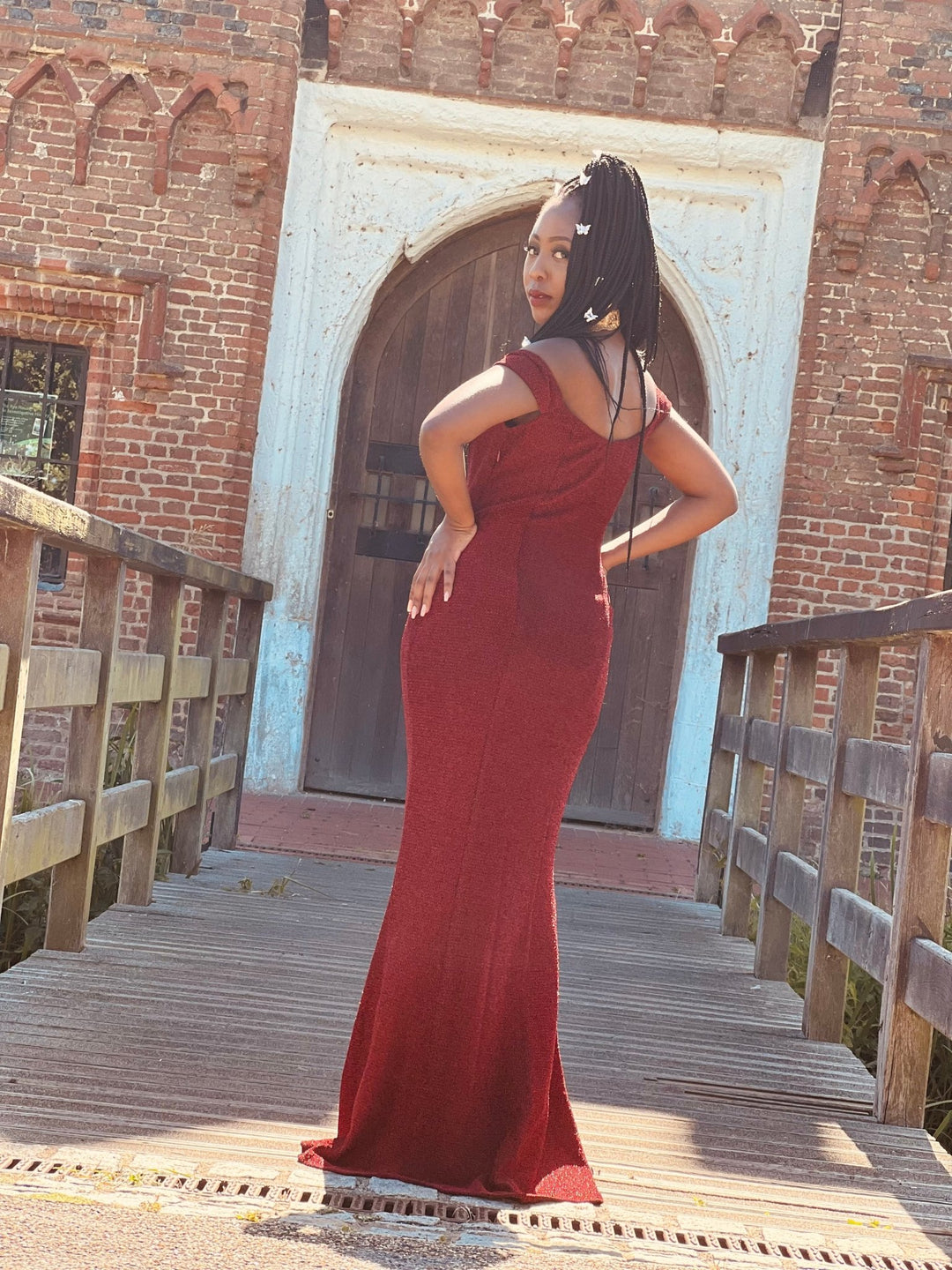 Sparkling Merlot Evening Gown - One Wear Freedom 