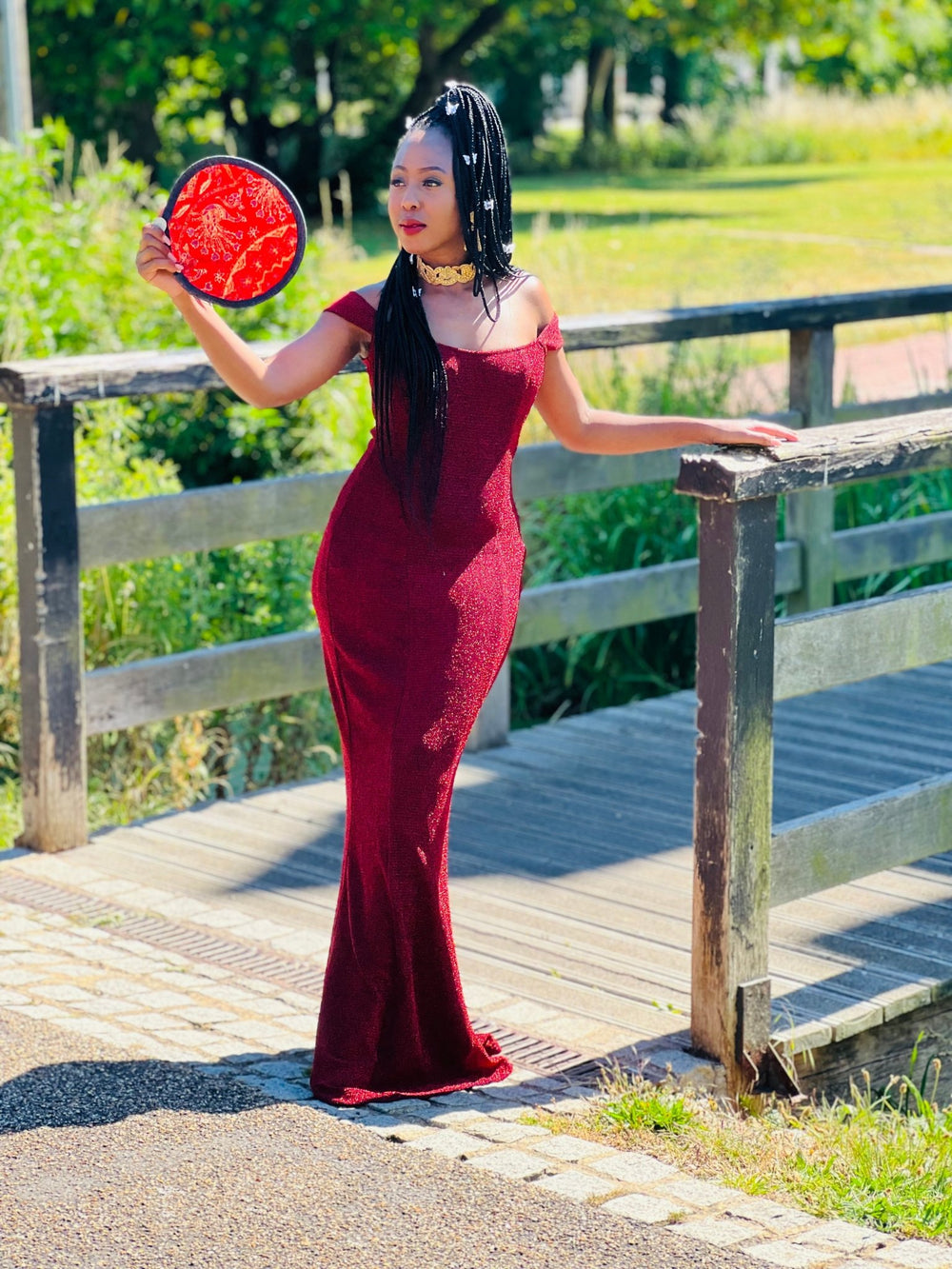 Sparkling Merlot Evening Gown - One Wear Freedom #product_tags#