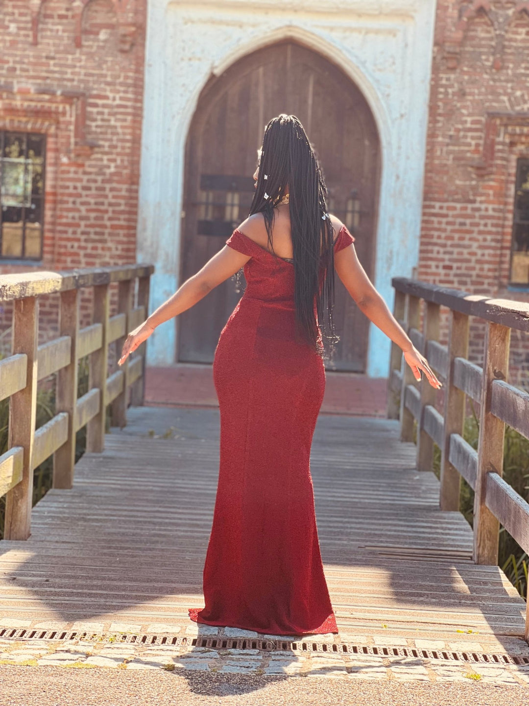 Sparkling Merlot Evening Gown - One Wear Freedom 