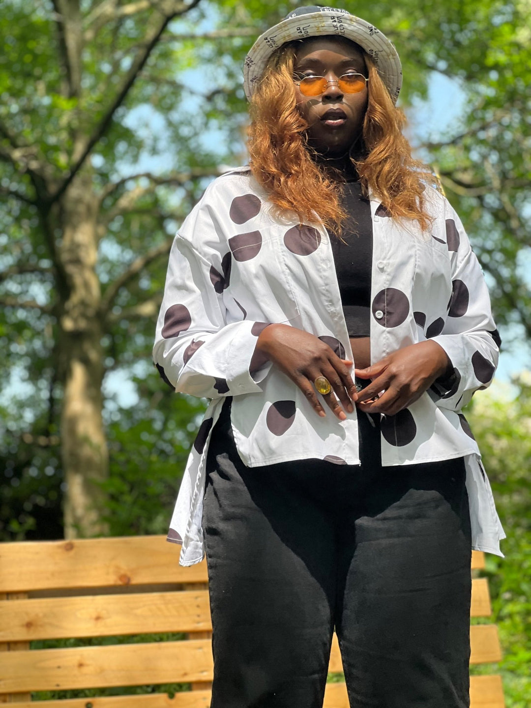Spot Me Now Oversized Shirt - One Wear Freedom 