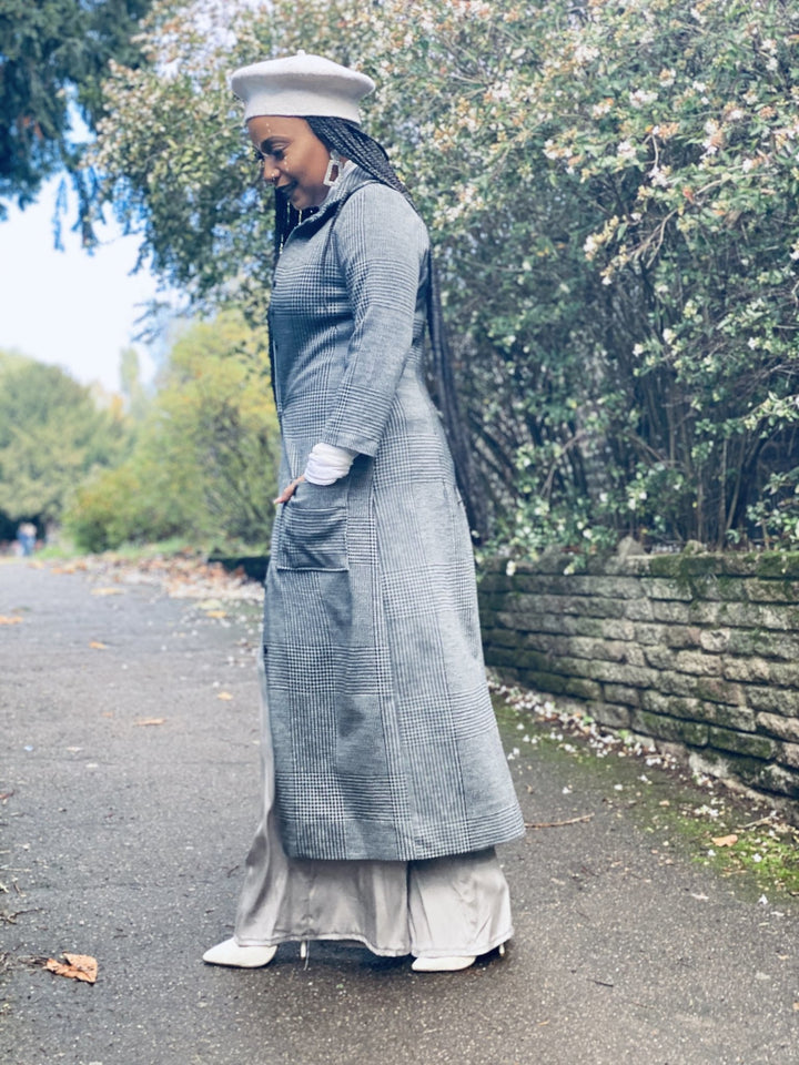Stripes on Stripes Maxi Coat - One Wear Freedom 
