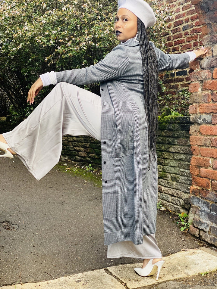 Stripes on Stripes Maxi Coat - One Wear Freedom 