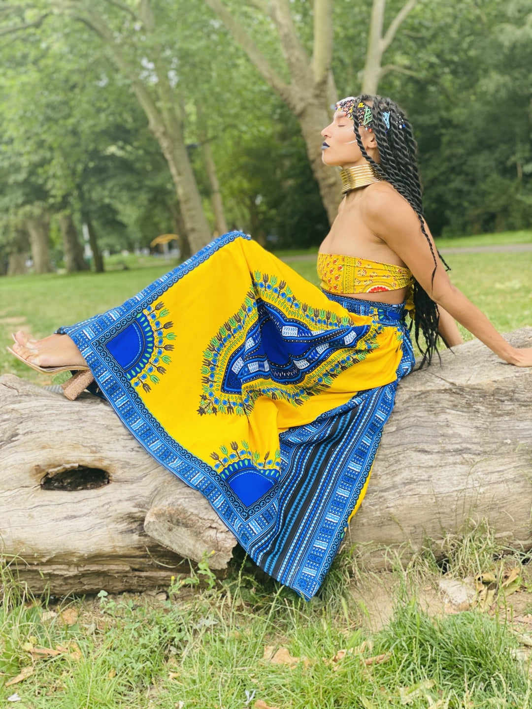 Sunshine Dashiki Maxi Skirt Goodness - One Wear Freedom 