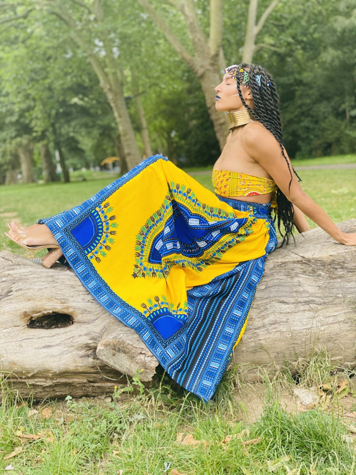 Sunshine Dashiki Maxi Skirt Goodness - One Wear Freedom 