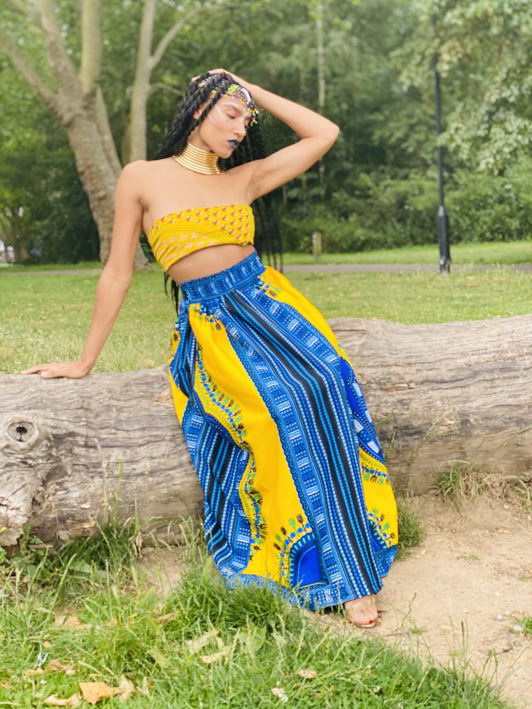 Sunshine Dashiki Maxi Skirt Goodness - One Wear Freedom 