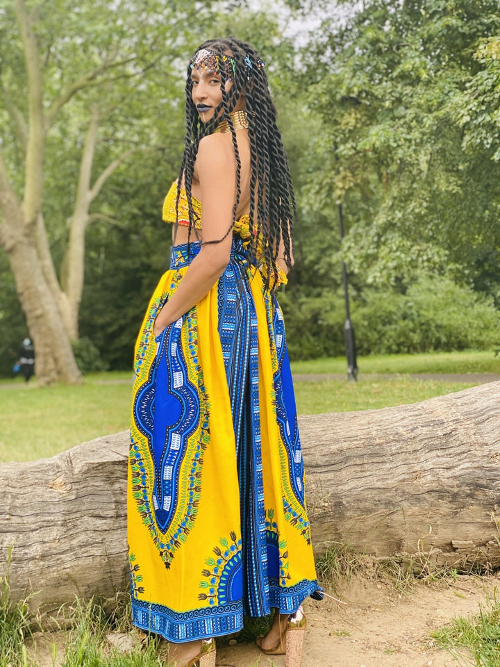 Sunshine Dashiki Maxi Skirt Goodness - One Wear Freedom 